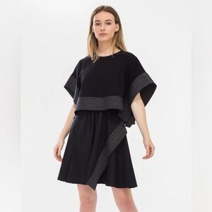 3.1 Phillip Lim Poplin Crop Top Overlay Dress - US 12 EUC